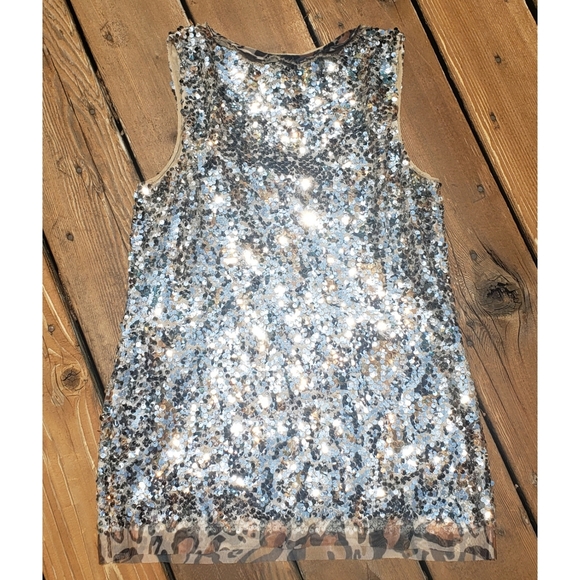 Bling Sequin Animal Print Tank Top Neiman Marcus - Picture 4 of 8